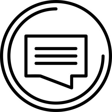 İç Diyalog web simgesi vektör illüstrasyonu