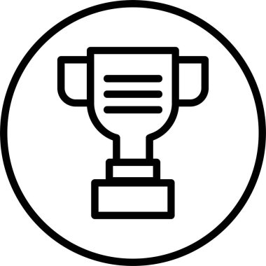 kupa web simgesi vektör illüstrasyonu