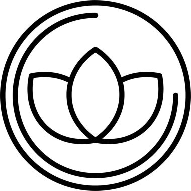 Lotus Web simgesi vektör illüstrasyonu