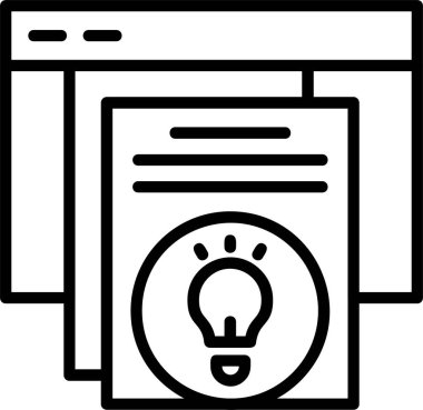 Fikirler web simgesi vektör illüstrasyonu