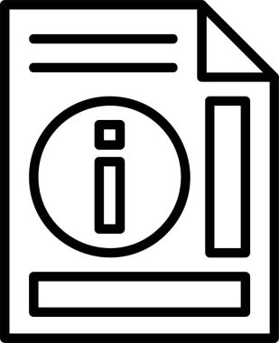 Bilgi web simge vektör çizim