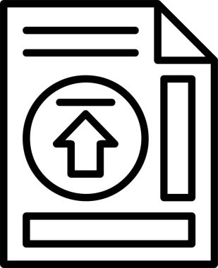 Web simge vektör çizim upload