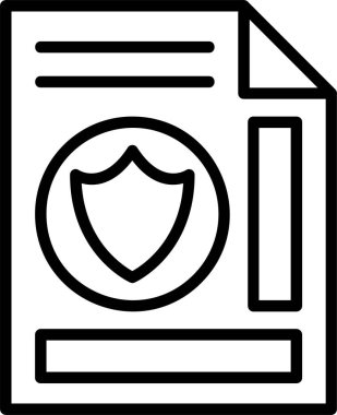 güvenlik web simgesi vektör illüstrasyonu