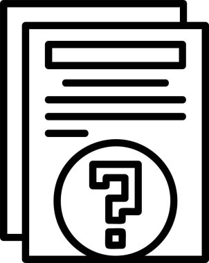 Soru işareti web simgesi vektör illüstrasyonu