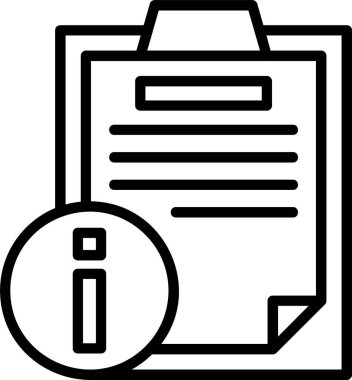 Bilgi web simge vektör çizim