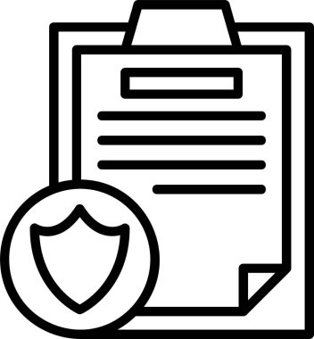 güvenlik web simgesi vektör illüstrasyonu