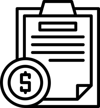 Gelir web simgesi vektör illüstrasyonu