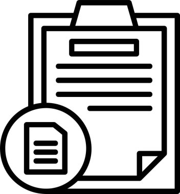 belge web simgesi vektör illüstrasyonu