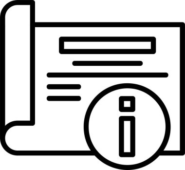 Bilgi web simge vektör çizim