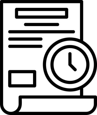 Geçmiş web simgesi vektör illüstrasyonu