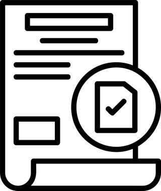 Belge. Web simgesi basit illüstrasyon