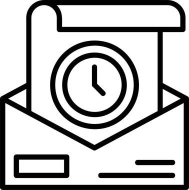 Geçmiş web simgesi vektör illüstrasyonu