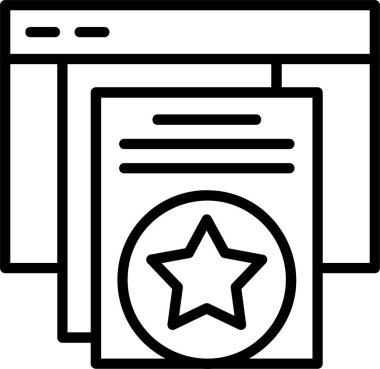 Kalite web simgesi vektör illüstrasyonu