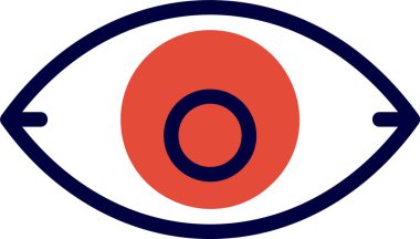 Manzara. Web basit simgesi illüstrasyonu