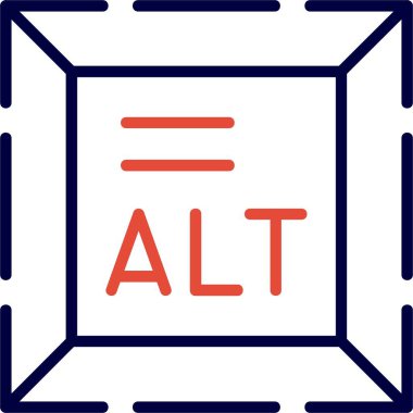  Alt Text. web simple icon illustration clipart