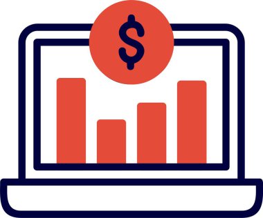 Trafiği ödedim. Web basit simgesi illüstrasyonu