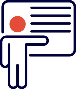 Koçluk. Web basit simgesi illüstrasyonu