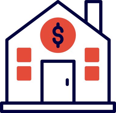 Yaşayan simgenin maliyeti, vektör basit illüstrasyon