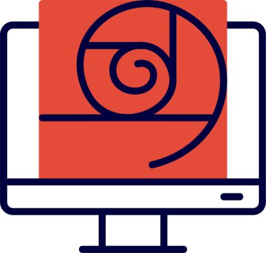 Altın tayın. Web basit simgesi illüstrasyonu