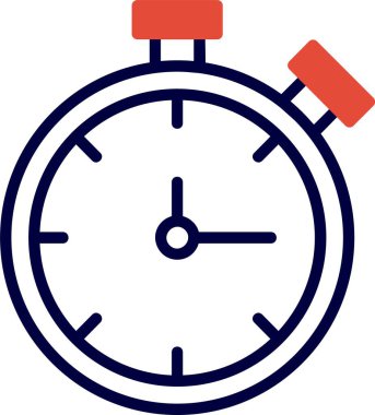 Alarm saati web simgesi vektör çizimi