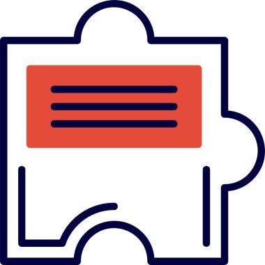 yapboz simgesinin vektör illüstrasyonu