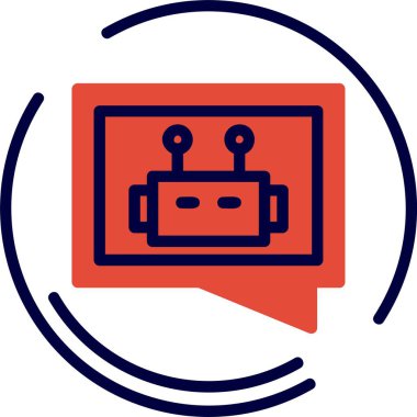 Otomatik Yanıt simgesinin vektör illüstrasyonu