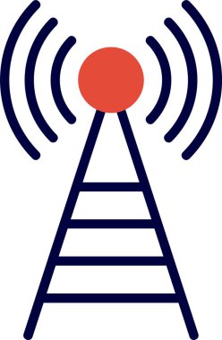 Yayın simgesinin vektör illüstrasyonu