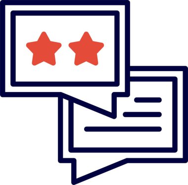 Bir Geri bildirim simgesinin vektör çizimi 