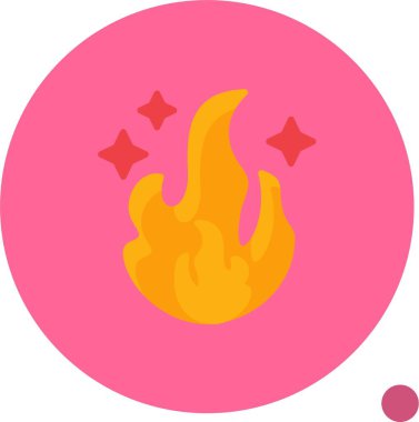  Ateş Enerjisi Ağ ikonu vektör çizimi