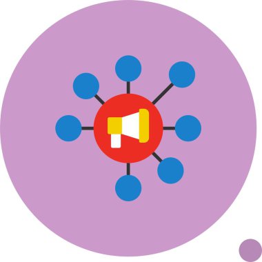 Bağlı Pazarlama Web simgesi vektör illüstrasyonuName