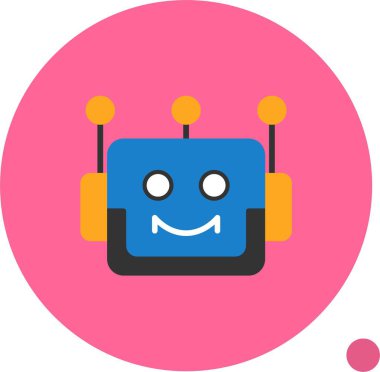 Bot simgesi, vektör illüstrasyonu