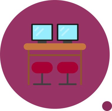 Ortak Çalışma Alanı Web simgesi vektör illüstrasyonu