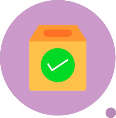 onay kutusu simge vektör çizim 