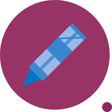 pastel boya simge vektör çizim 