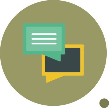 Sohbet simgesi vektör illüstrasyonu 