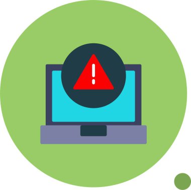 Hata web simgesi vektör illüstrasyonu