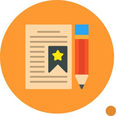 Favori web simgesi vektör illüstrasyonu