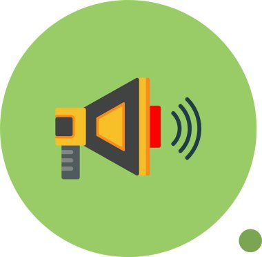 Megafon web simge vektör çizim
