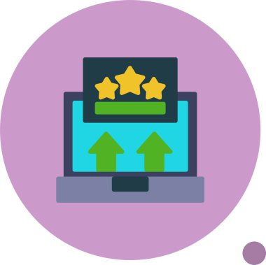 derecelendirme web simgesi vektör çizimi