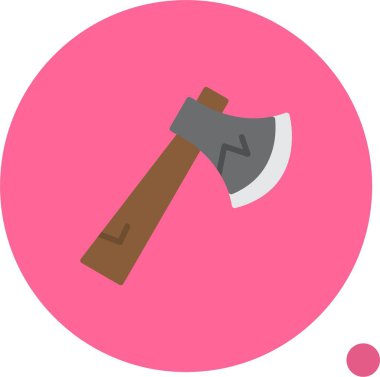 Cadılar Bayramı Axe Web simgesi vektör çizimi