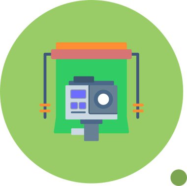Kamera Arkaplanı Web simgesi vektör çizimi