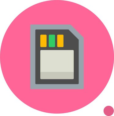 kamera Sürücüsü düz simgesi, vektör illüstrasyonu 