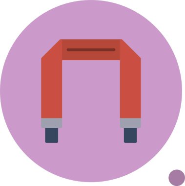 Kamera Kayışı düz simgesi, vektör illüstrasyonu 