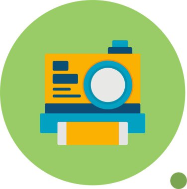 Anında Kamera Web simgesi vektör illüstrasyonuName