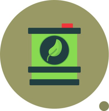 Biyoyakıt Barrell web simgesi vektör çizimi