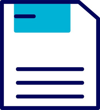 Simge vektör illüstrasyonunu kaydet 