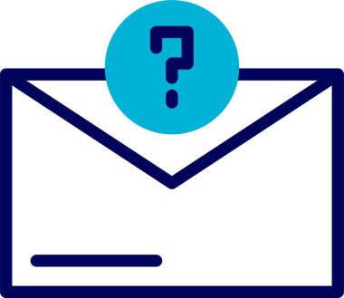 Soru işareti web simgesi vektör illüstrasyonu