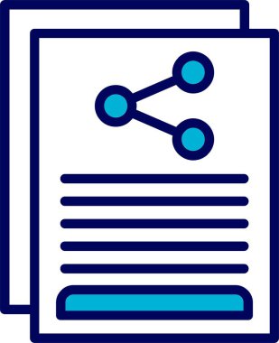 İçerik Paylaşımı Web simgesi vektör çizimi