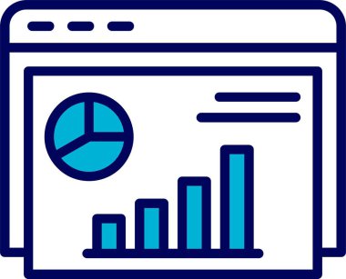 Infographic web simgesi vektör illüstrasyonu