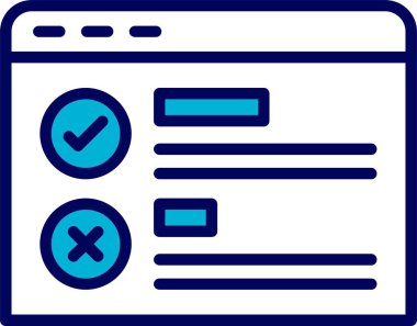 Çevrimiçi Araştırma Web simgesi vektör illüstrasyonu